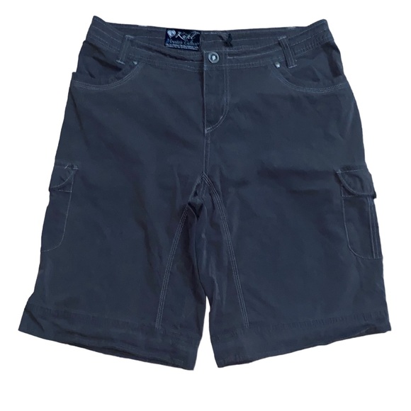 Kuhl Women’s Free Range Hiking Gorp Cargo Shorts Mid Rise Charcoal Size 10 EUC - Picture 1 of 12